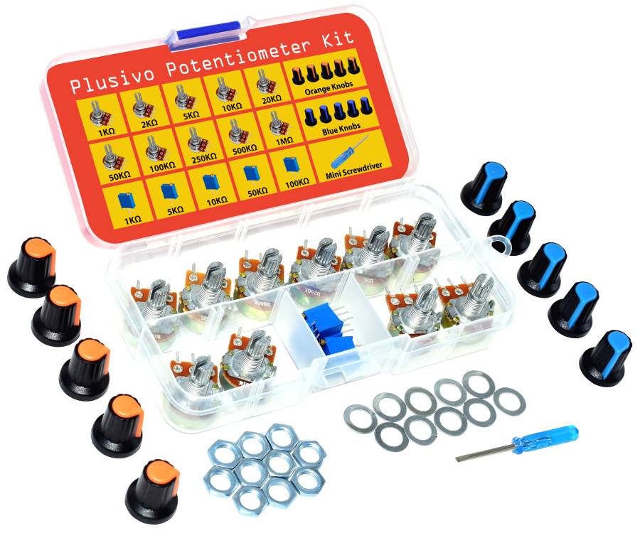 Plusivo Potentiometer Assortment Kit